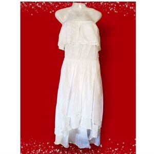 White Dress High Low